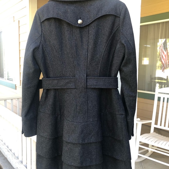 Guess Wool Military Pea Coat - Picture 2 of 6